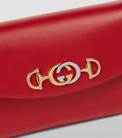 Shop Gucci Small Leather Zumi Shoulder Bag