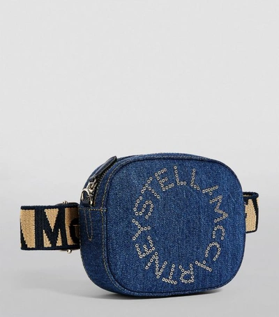 Shop Stella Mccartney Logo Denim Belt Bag