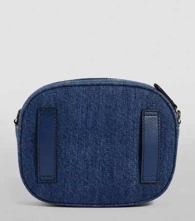 Shop Stella Mccartney Logo Denim Belt Bag