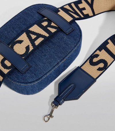 Shop Stella Mccartney Logo Denim Belt Bag