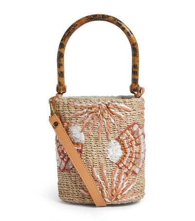 Shop Aranaz Mini Embellished Tara Bucket Bag
