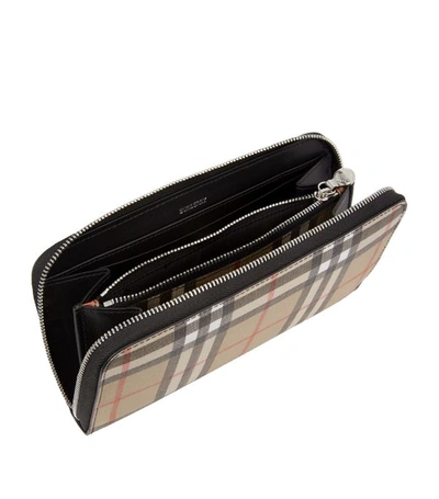 Shop Burberry Vintage Check Zip-around Wallet