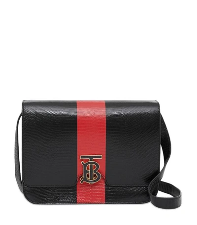 Shop Burberry Lizard-effect Leather Tb Bag