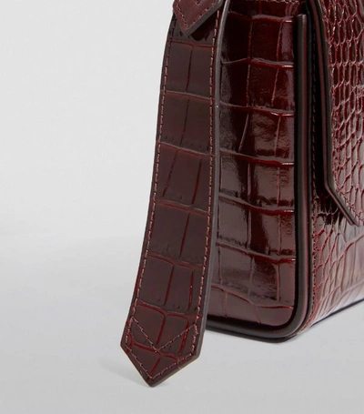 Shop Givenchy Mini Croc-embossed Leather Eden Cross-body Bag