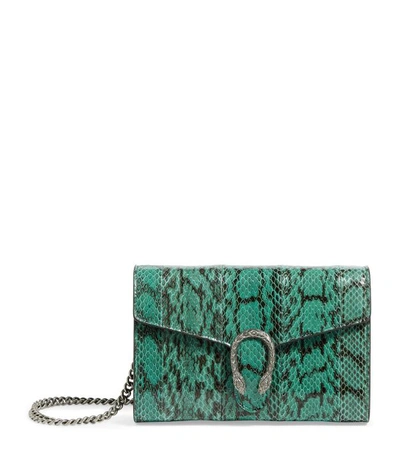 Shop Gucci Mini Leather Dionysus Shoulder Bag