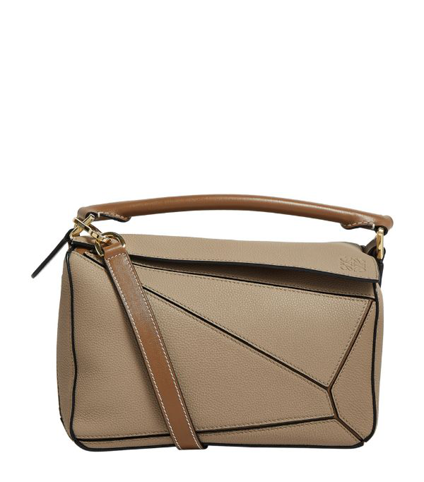 loewe small puzzle bag tan