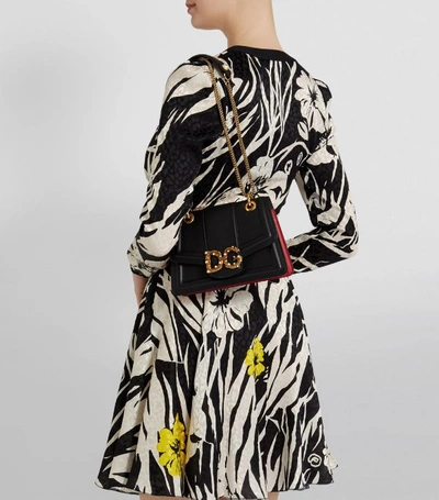 Shop Dolce & Gabbana Embellished Leather Bag