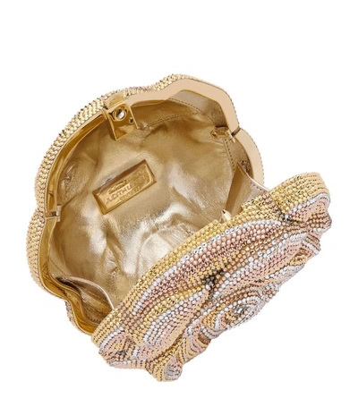 Shop Judith Leiber Rose Golden Clutch Bag