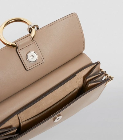 Shop Chloé Mini Leather Faye Chain Bag