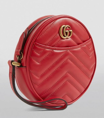 Shop Gucci Leather Marmont Matelassé Wrist Wallet