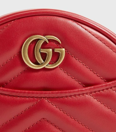 Shop Gucci Leather Marmont Matelassé Wrist Wallet