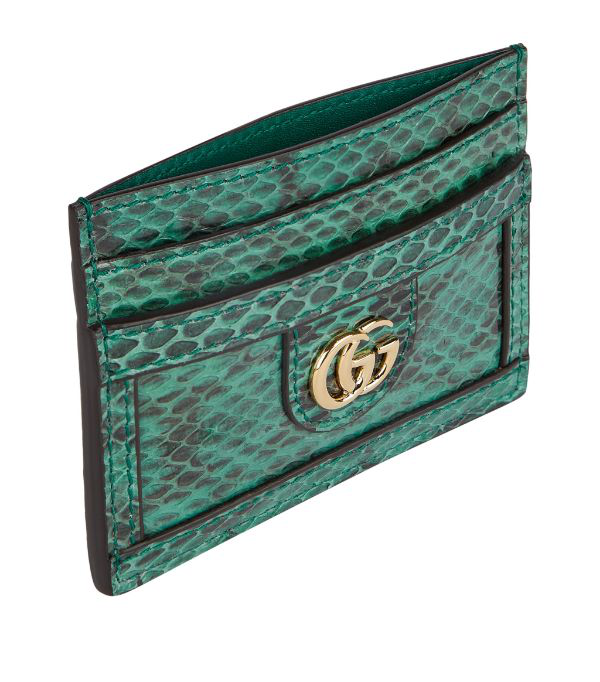 Gucci Snakeskin Ophidia Card Holder ModeSens