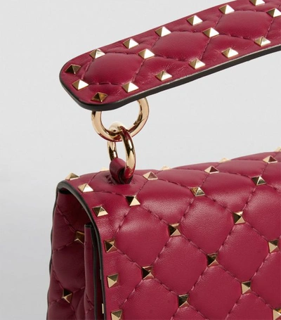Shop Valentino Garavani Medium Leather Rockstud Spike Shoulder Bag