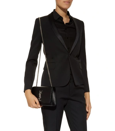 Shop Saint Laurent Small Kate Cross-body Bag In Black