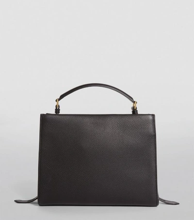 Shop Tom Ford Leather T Twist Top-handle Bag