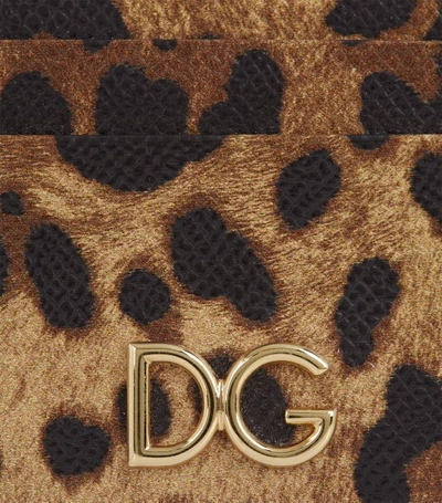 Shop Dolce & Gabbana Leopard Print Card Holder