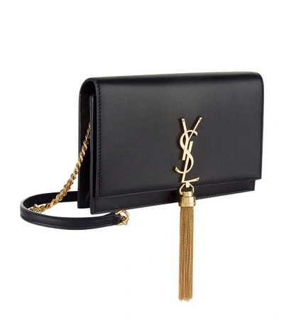 Shop Saint Laurent Kate Tassel Chain Wallet