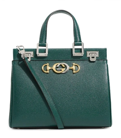 Shop Gucci Small Leather Zumi Top-handle Bag