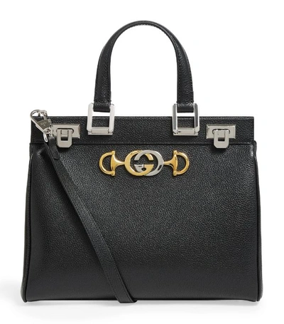 Shop Gucci Small Leather Zumi Top-handle Bag