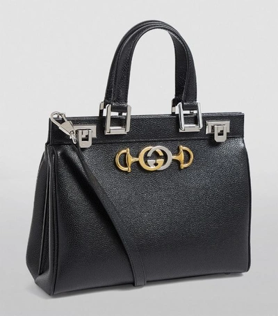 Shop Gucci Small Leather Zumi Top-handle Bag