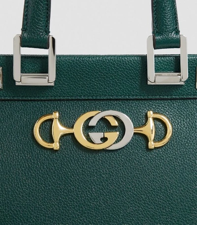 Shop Gucci Small Leather Zumi Top-handle Bag