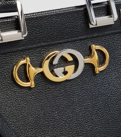 Shop Gucci Small Leather Zumi Top-handle Bag