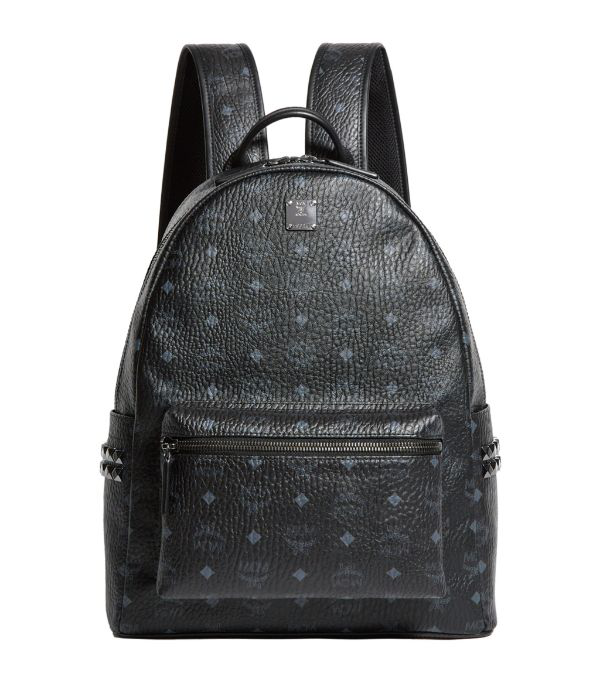 mcm backpack black studded