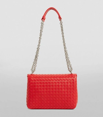Shop Bottega Veneta Small Leather Olimpia Shoulder Bag