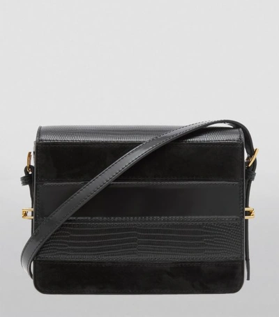 Shop Burberry Small Panelled Leather Grace Shoulder Bag