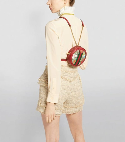 Shop Gucci Mini Gg Flora Ophidia Backpack