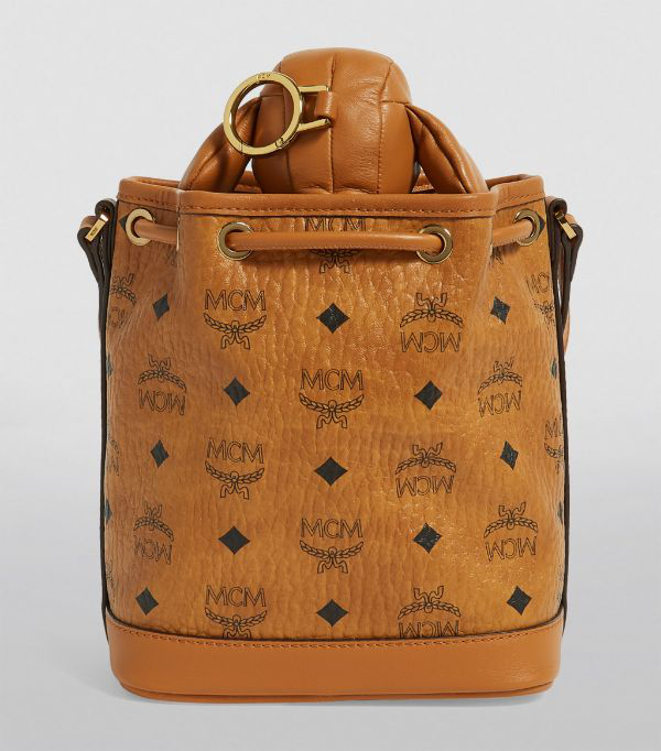 Mcm Dog Bucket Bag In Brown | ModeSens
