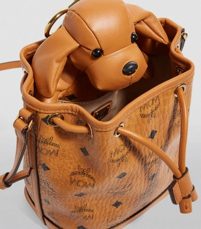 Shop Mcm Dog Drawstring Bag