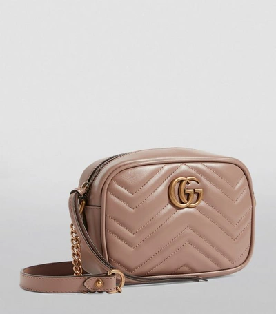 Shop Gucci Mini Gg Marmont Matelassé Shoulder Bag
