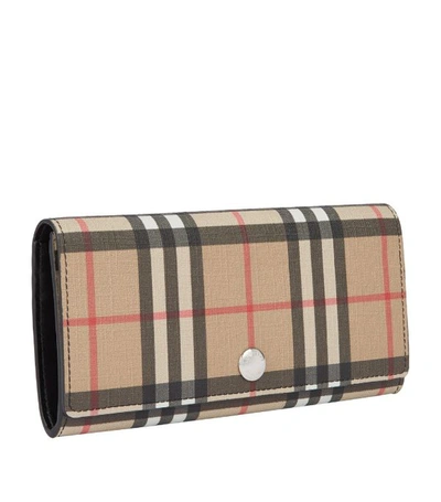 Shop Burberry Vintage Check Continental Wallet