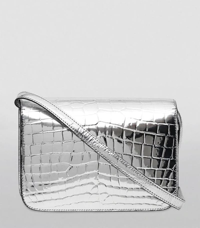 Shop Burberry Small Metallic Embossed Bag