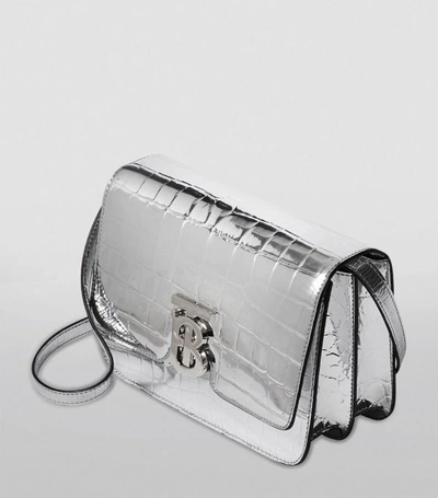 Shop Burberry Small Metallic Embossed Bag