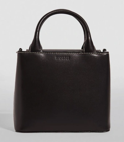 Shop Claudie Pierlot Small Leather Saddle Stitch Bag