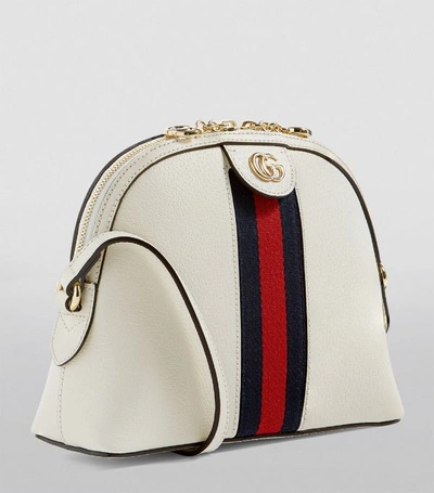 Shop Gucci Small Leather Ophidia Shoulder Bag