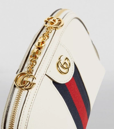 Shop Gucci Small Leather Ophidia Shoulder Bag