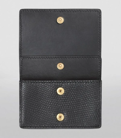 Shop Burberry Embossed Leather Chain Card Case