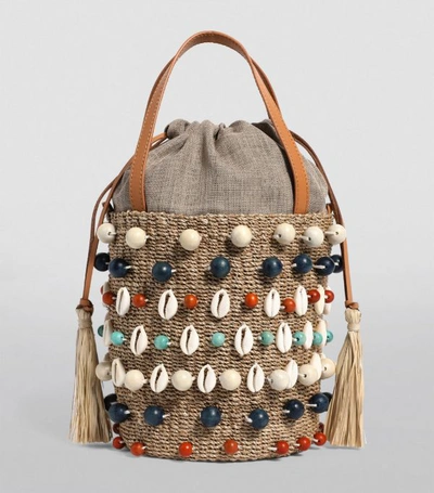 Shop Aranaz Embellished Octo Bucket Bag