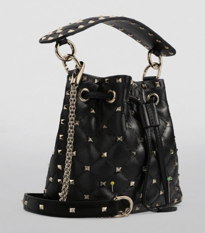 Shop Valentino Garavani Mini Rockstud Spike Bucket Bag