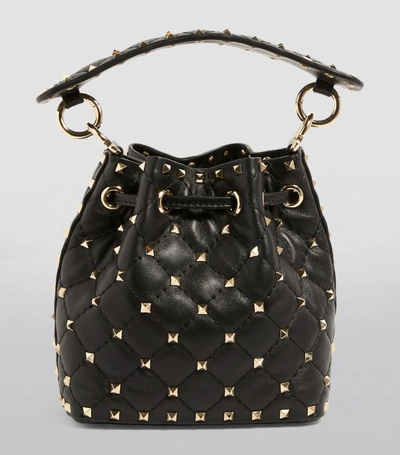 Shop Valentino Garavani Mini Rockstud Spike Bucket Bag