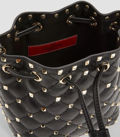 Shop Valentino Garavani Mini Rockstud Spike Bucket Bag