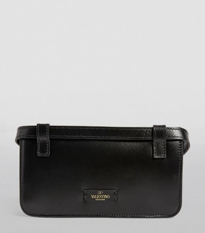 Shop Valentino Garavani Leather Vsling Belt Bag