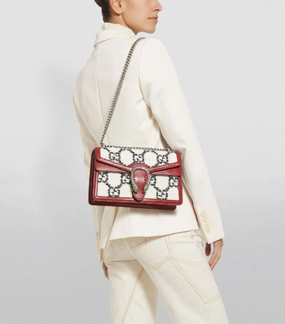 Shop Gucci Small Tweed Dionysus Shoulder Bag