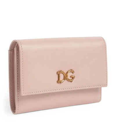 Shop Dolce & Gabbana Leather French Flap Wallet In Multi