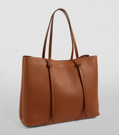 Shop Polo Ralph Lauren Large Leather Lennox Tote Bag