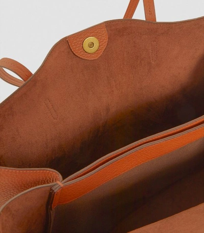 Shop Polo Ralph Lauren Large Leather Lennox Tote Bag