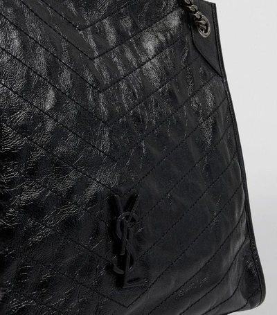 Shop Saint Laurent Large Niki Shopping Bag In Black